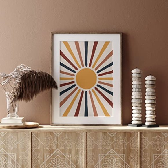Set of 3 Mid Century Modern Wall Art Prints Boho - Picture 6 of 7